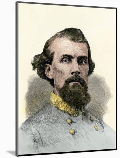 Confederate General Nathan Bedford Forrest in the Civil War-null-Mounted Giclee Print