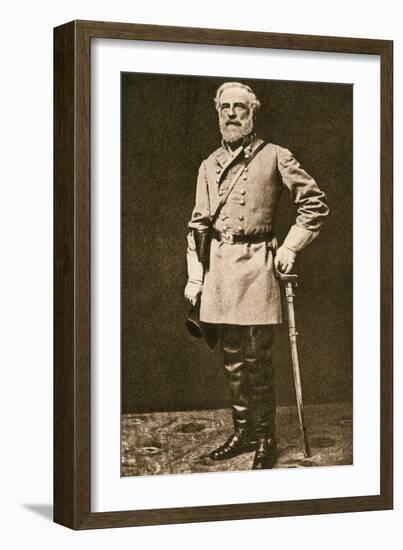 Confederate General Robert E. Lee in 1862 or 1863-null-Framed Giclee Print