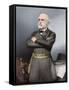 Confederate General Robert E. Lee in Black Uniform-Stocktrek Images-Framed Stretched Canvas