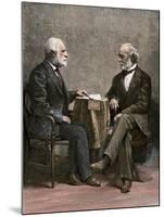 Confederate Generals Robert E. Lee and Joseph E. Johnston, From a Photograph Taken After the War-null-Mounted Giclee Print