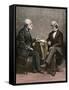 Confederate Generals Robert E. Lee and Joseph E. Johnston, From a Photograph Taken After the War-null-Framed Stretched Canvas