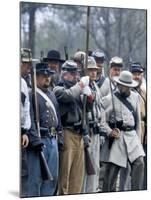 Confederate Infantry Preparing to Attack, Shiloh Battlefield, Tennessee-null-Mounted Photographic Print