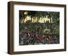 Confederate Infantry Waiting Out an Artillery Duel in the Devil's Den, Battle of Gettysburg-null-Framed Giclee Print