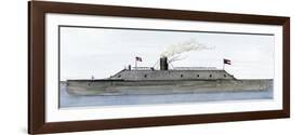 Confederate Ironclad Merrimac, c.1862-null-Framed Giclee Print