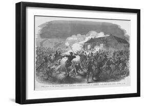 Confederate Night Attack on Union Forces in Salem, Missouri-Frank Leslie-Framed Art Print