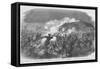 Confederate Night Attack on Union Forces in Salem, Missouri-Frank Leslie-Framed Stretched Canvas