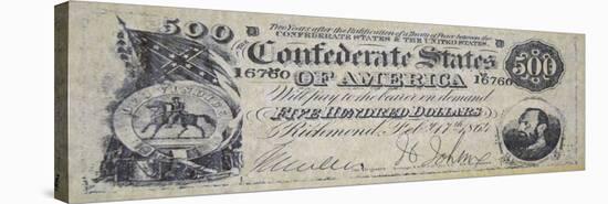 Confederate Paper Money-null-Stretched Canvas