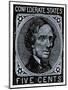 Confederate Postage Stamp Bearing Portrait of Jefferson Davis-null-Mounted Giclee Print