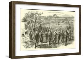 Confederate Prisoners Being Conducted from Jonesborough to Atlanta, September 1864-null-Framed Giclee Print