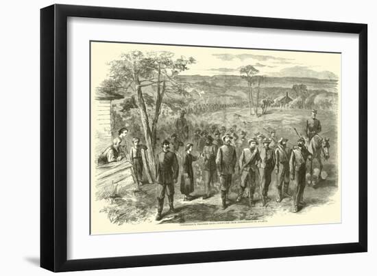 Confederate Prisoners Being Conducted from Jonesborough to Atlanta, September 1864-null-Framed Giclee Print