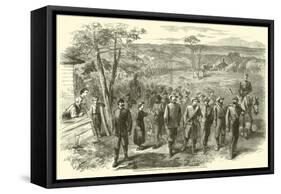 Confederate Prisoners Being Conducted from Jonesborough to Atlanta, September 1864-null-Framed Stretched Canvas