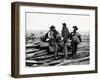 Confederate Prisoners near Logs-null-Framed Photographic Print