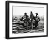 Confederate Prisoners near Logs-null-Framed Photographic Print