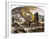 Confederate Quantrill Raid Burns Lawrence, Kansas, 1863-null-Framed Giclee Print