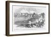 Confederate Raid into Kentucky at Licking Bridge Against Morgan Guerillas-Frank Leslie-Framed Art Print