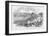 Confederate Raid into Kentucky at Licking Bridge Against Morgan Guerillas-Frank Leslie-Framed Art Print