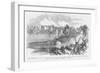 Confederate Raid into Kentucky at Licking Bridge Against Morgan Guerillas-Frank Leslie-Framed Art Print