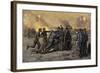 Confederate's on Marye's Hill Firing on Union Troops Attacking Fredericksburg, Virginia, 1862-null-Framed Giclee Print