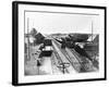 Confederate Soldiers at a Train Station-George N. Barnard-Framed Photographic Print