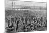 Confederate Soldiers at Prison Camp-null-Mounted Giclee Print