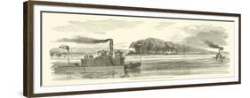 Confederate Transport Bringing Cattle to Vicksburg, February 1863-null-Framed Giclee Print