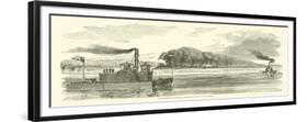 Confederate Transport Bringing Cattle to Vicksburg, February 1863-null-Framed Giclee Print