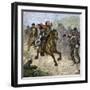 Confederate Troops Cheering at a Glimpse of General Stonewall Jackson, Us Civil War-null-Framed Giclee Print