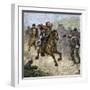 Confederate Troops Cheering at a Glimpse of General Stonewall Jackson, Us Civil War-null-Framed Giclee Print