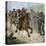 Confederate Troops Cheering at a Glimpse of General Stonewall Jackson, Us Civil War-null-Stretched Canvas