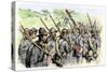 Confederate Troops on the March, American Civil War-null-Stretched Canvas