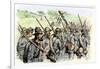 Confederate Troops on the March, American Civil War-null-Framed Giclee Print