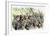 Confederate Troops on the March, American Civil War-null-Framed Giclee Print