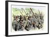 Confederate Troops on the March, American Civil War-null-Framed Giclee Print