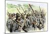 Confederate Troops on the March, American Civil War-null-Mounted Giclee Print