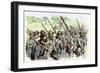 Confederate Troops on the March, American Civil War-null-Framed Giclee Print