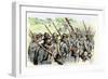 Confederate Troops on the March, American Civil War-null-Framed Giclee Print