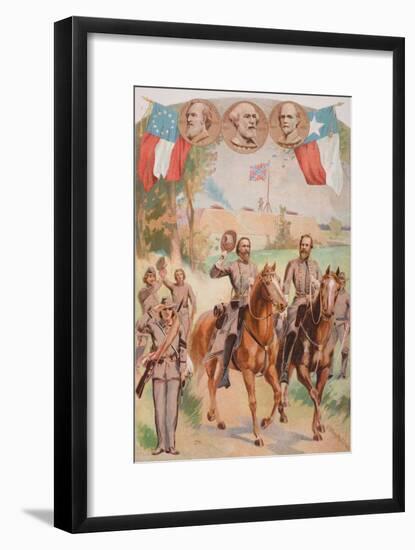 Confederate Uniforms During the American Civil War (1861-65)-J. Steeple Davis-Framed Giclee Print