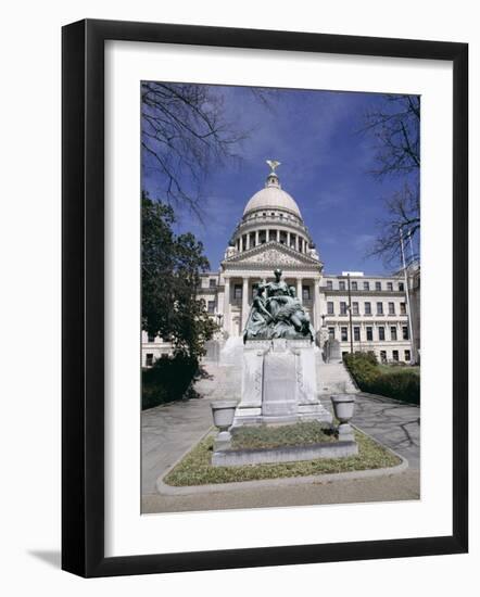 Confederate Women Monument Outside Mississippi State Capitol, Jackson, Mississippi, North America-Julian Pottage-Framed Photographic Print