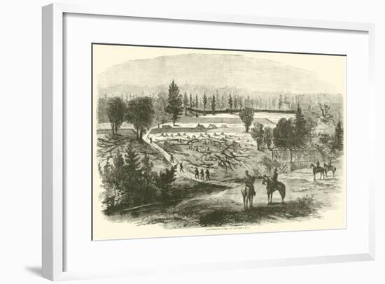Confederate Works at Hatcher's Run, August 1864-null-Framed Giclee Print