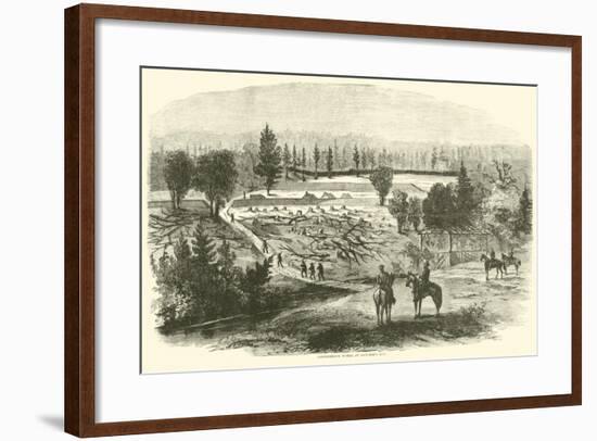 Confederate Works at Hatcher's Run, August 1864-null-Framed Giclee Print