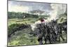 Confederates Fighting to Hold the Heights in the Battle of Resaca, Georgia, c.1864-null-Mounted Giclee Print