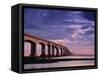 Confederation Bridge, Borden-Carleton, Prince Edward Island, Canada-Walter Bibikow-Framed Stretched Canvas