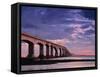 Confederation Bridge, Borden-Carleton, Prince Edward Island, Canada-Walter Bibikow-Framed Stretched Canvas