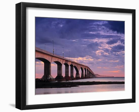 Confederation Bridge, Borden-Carleton, Prince Edward Island, Canada-Walter Bibikow-Framed Photographic Print