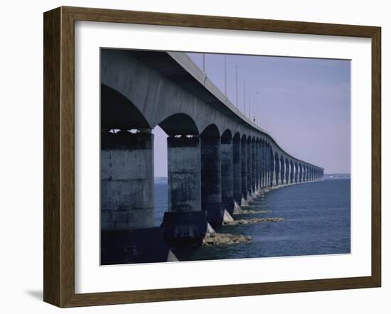 Confederation Bridge, Prince Edward Island and New Brunswick, Canada-null-Framed Photographic Print