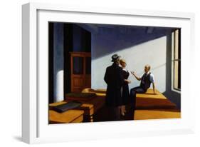 Conference at Night-Edward Hopper-Framed Giclee Print