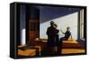 Conference at Night-Edward Hopper-Framed Stretched Canvas