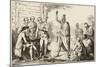 Conference Between the French and Indian Leaders Around a Ceremonial Fire-Vernier-Mounted Art Print