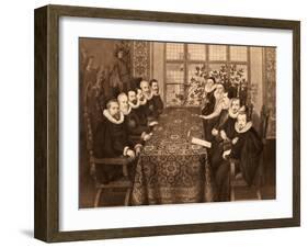 Conference of 18th August-Marcus Gheeraerts The Younger-Framed Giclee Print