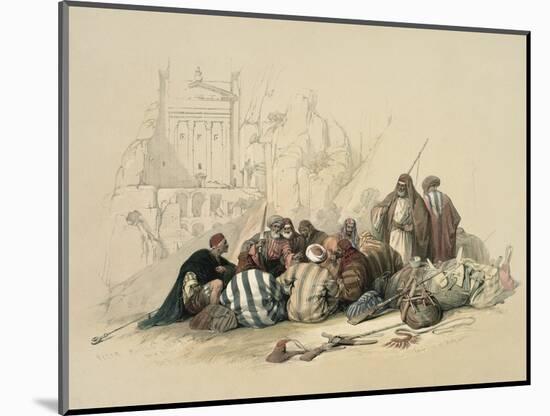 Conference of Arabs-David Roberts-Mounted Giclee Print